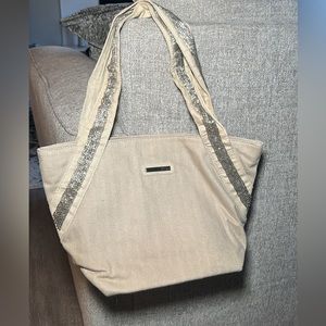 Kenneth Cole Reaction Tan Embellished Tote